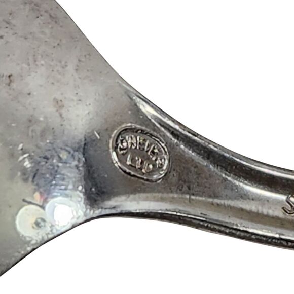 12 VTG ONEIDA WM A ROGERS LTD. FLORAL DAISY ROSE DELUXE STAINLESS DINNER SPOONS - Picture 5 of 6